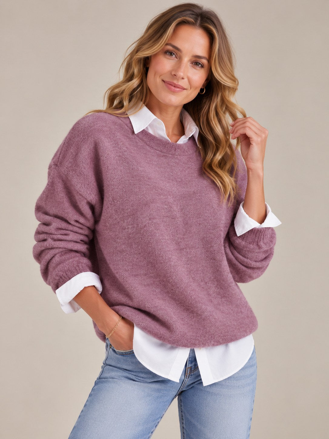Cloud Women's Loose Fit Knit Jumper — Super-Soft Cosy Pullover 5