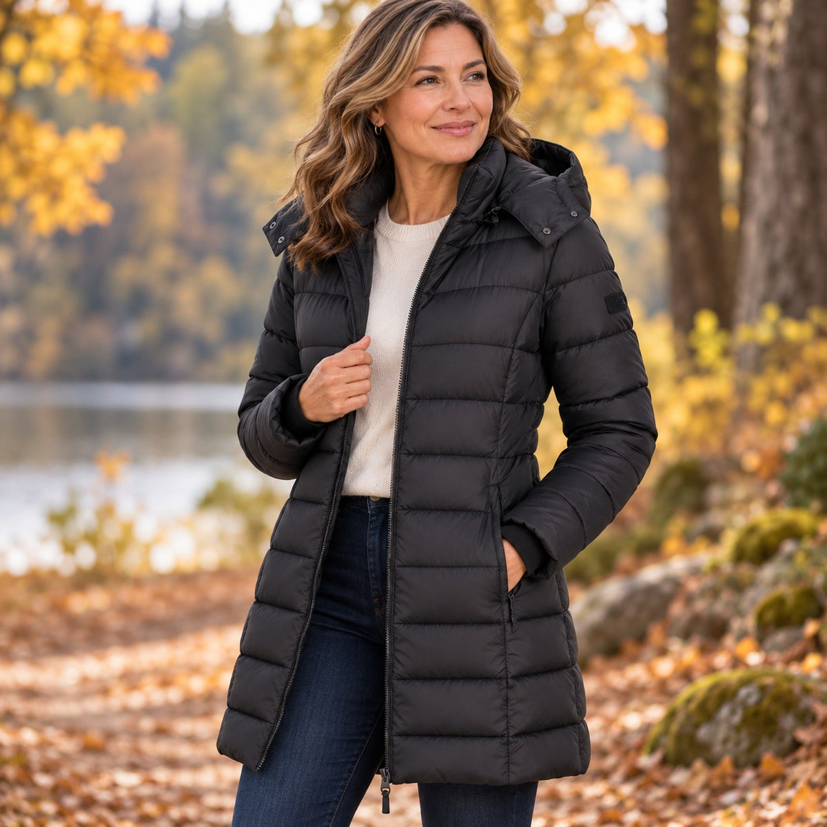 Hampstead Women's Long Hooded Puffer Coat — Insulated Winter Coat 21