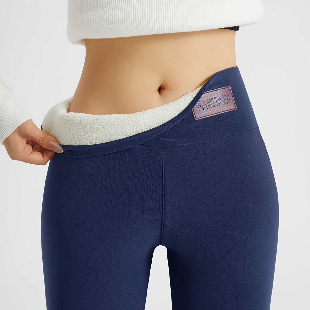 Alpine Women's Fleece-Lined Leggings — High Waist Thermal Winter Leggings 13