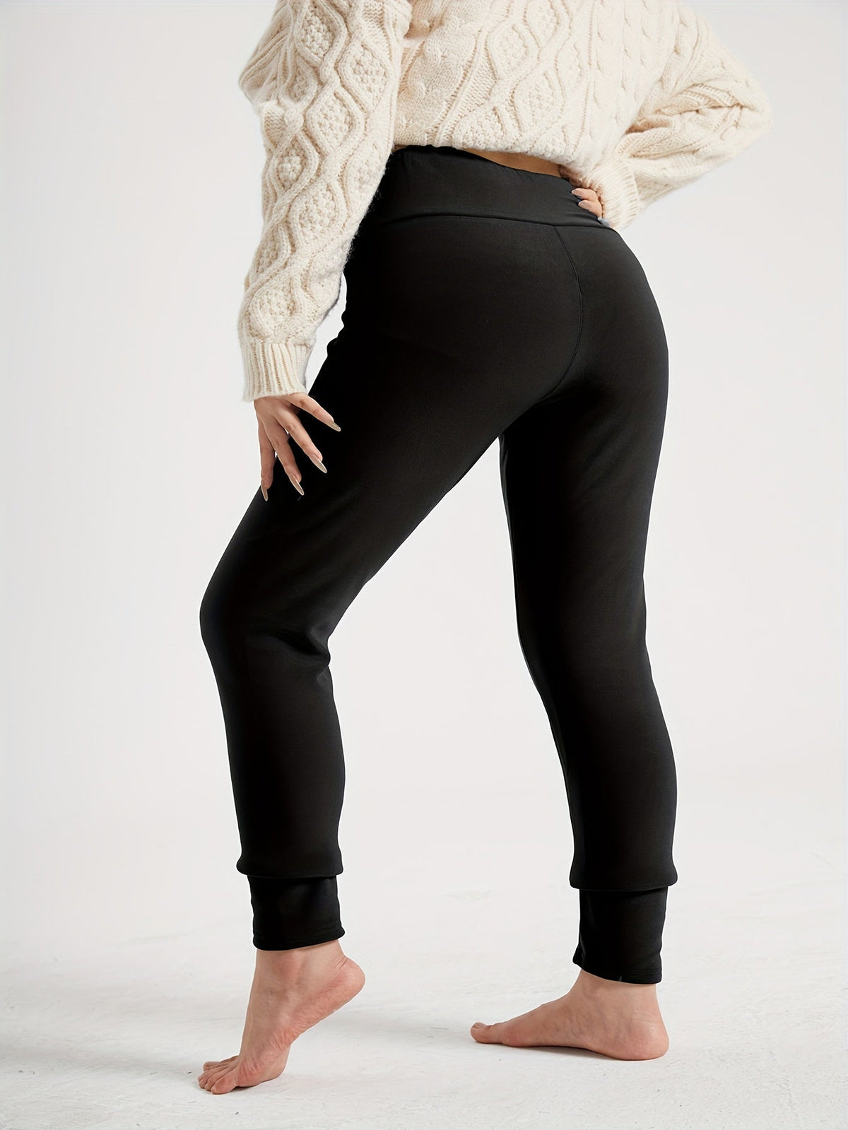 Alpine Women's Fleece-Lined Leggings — High Waist Thermal Winter Leggings 7