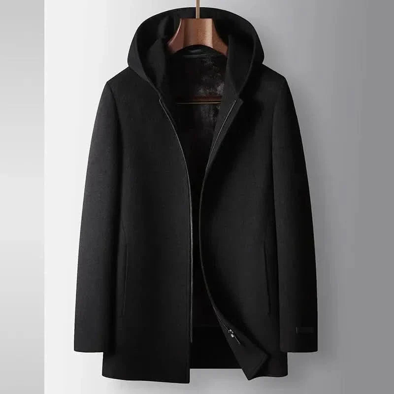 Ambleside Women's Hooded Zip-Up Coat — Wool-Look Winter Coat 6