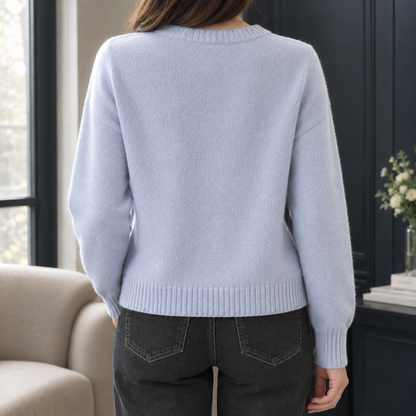 Eton Women's Argyle Cardigan — Round Neck, Cropped Fit & Cream Buttons 4