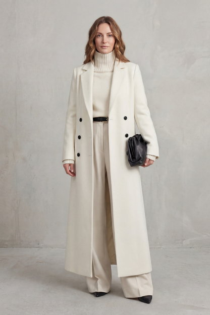 Belgravia Women's Tailored Long Coat — Structured Fit Winter Coat 14