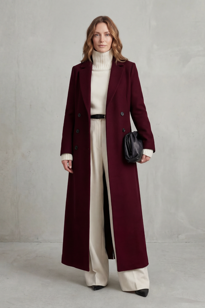 Belgravia Women's Tailored Long Coat — Structured Fit Winter Coat 8