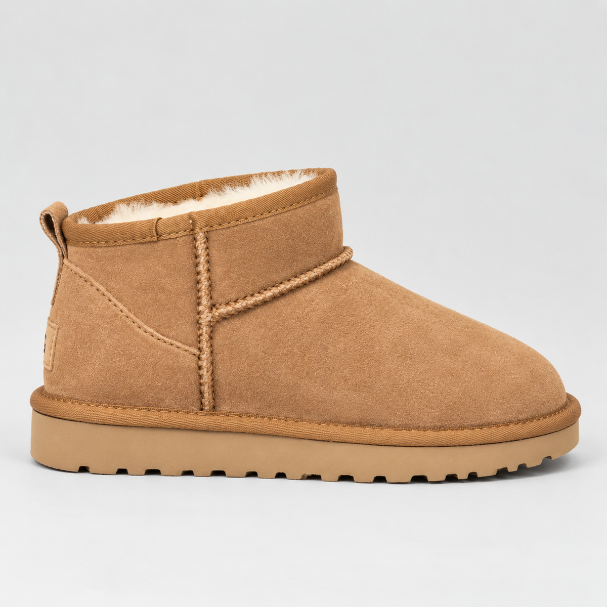 Brompton Women's Faux Suede Ankle Boots — Faux Fur Lined, Grip Sole 1