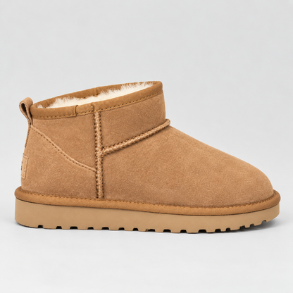 Brompton Women's Faux Suede Ankle Boots — Faux Fur Lined, Grip Sole 1