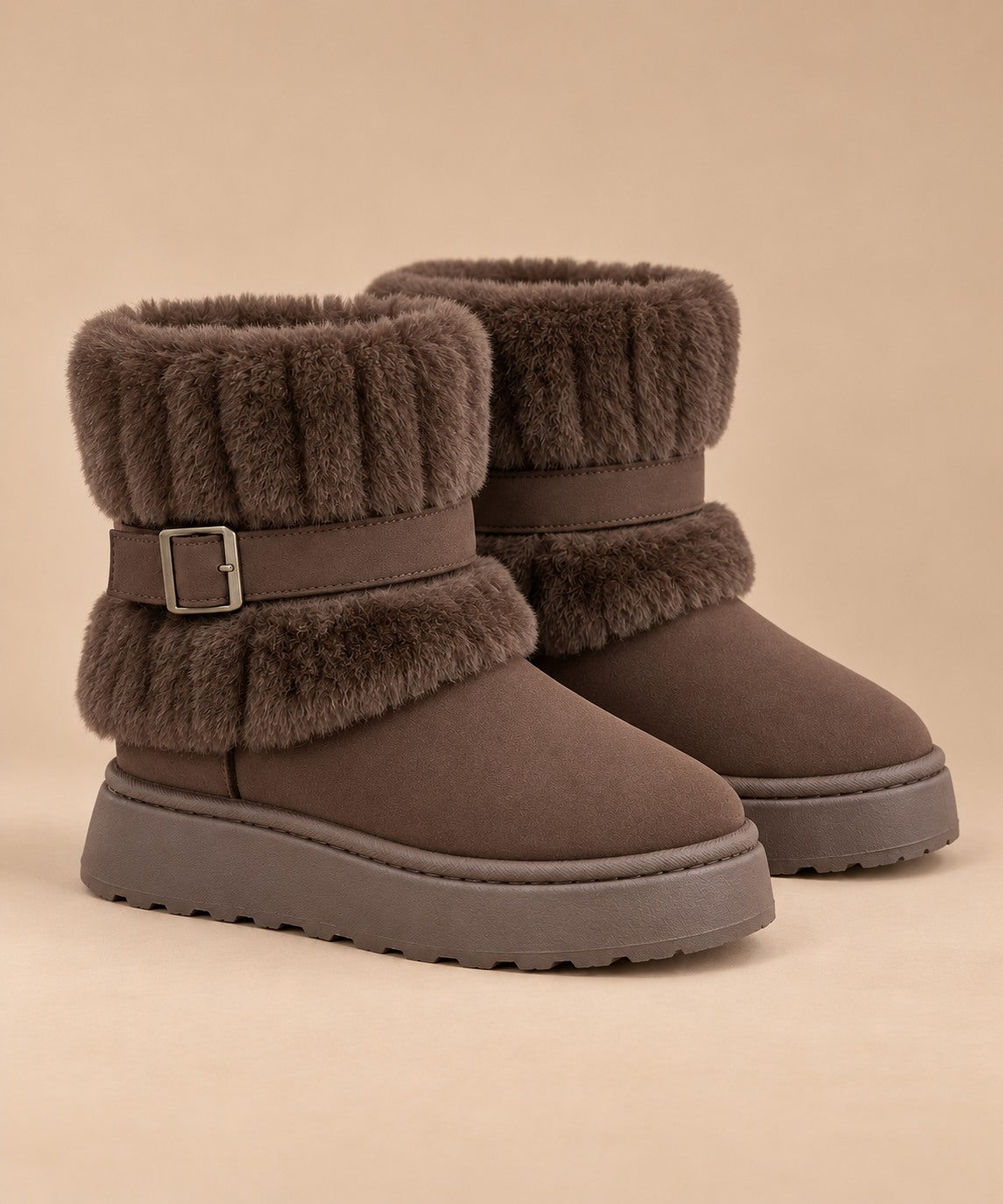 Cairngorm Women's Slip-On Snow Boots — Faux Fur Trim Winter Boots 1