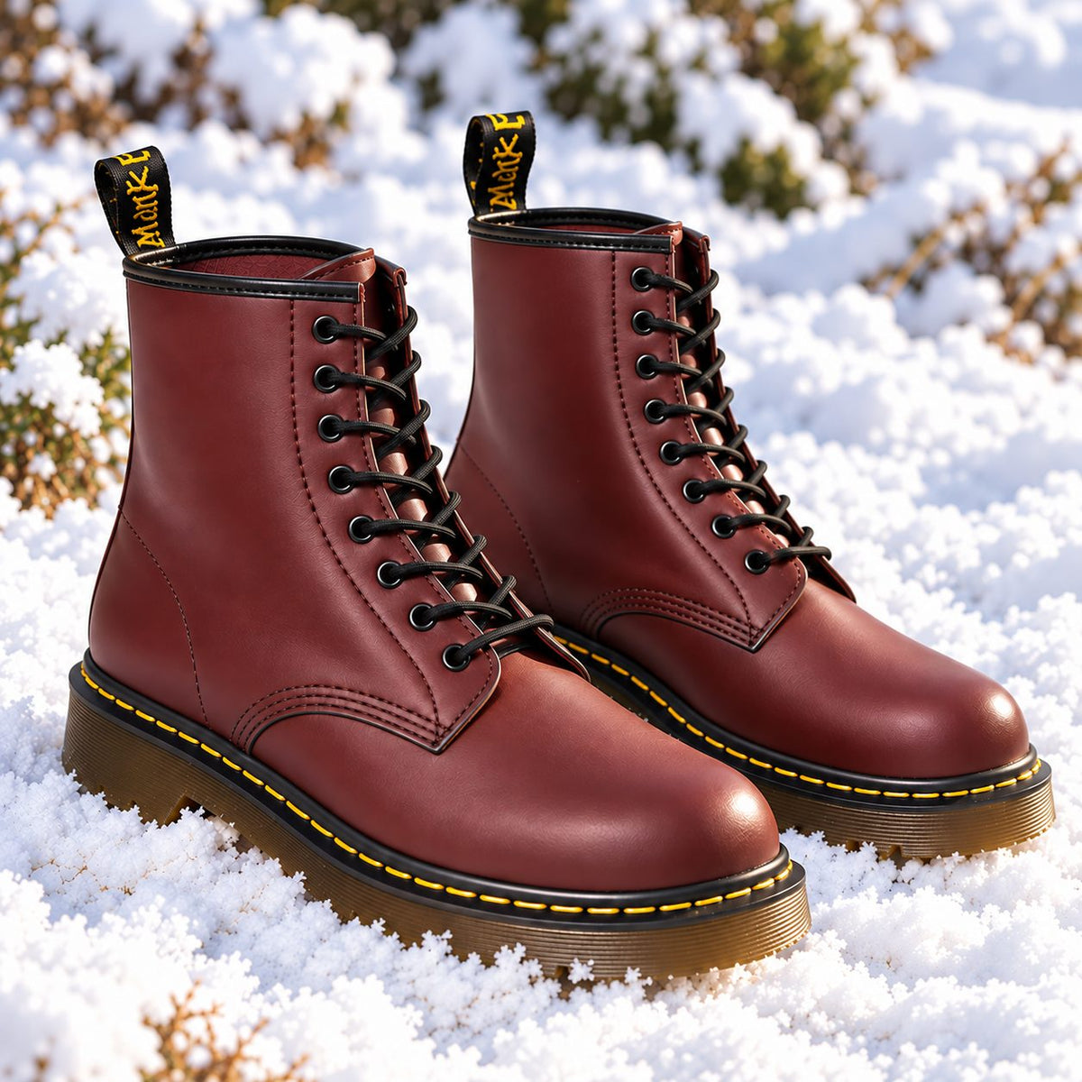 Camden Lace-Up Combat Boots — Unisex 8-Eyelet Chunky Sole, 6 Colours 8