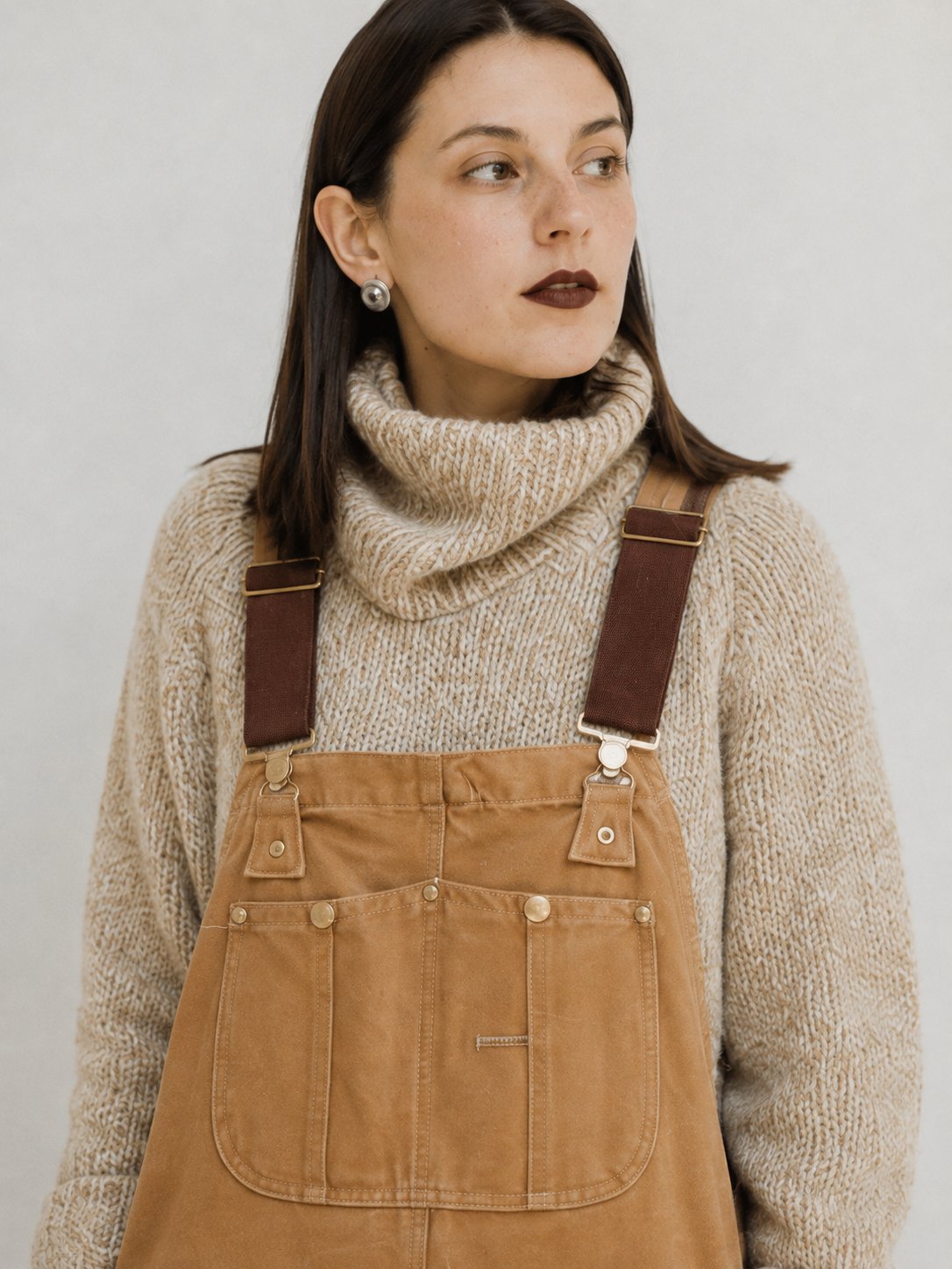 Canvas Bib Overalls — Relaxed Fit Dungarees Multi-Pocket 3