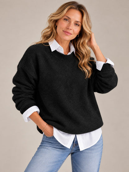 Cloud Women's Loose Fit Knit Jumper — Super-Soft Cosy Pullover 3