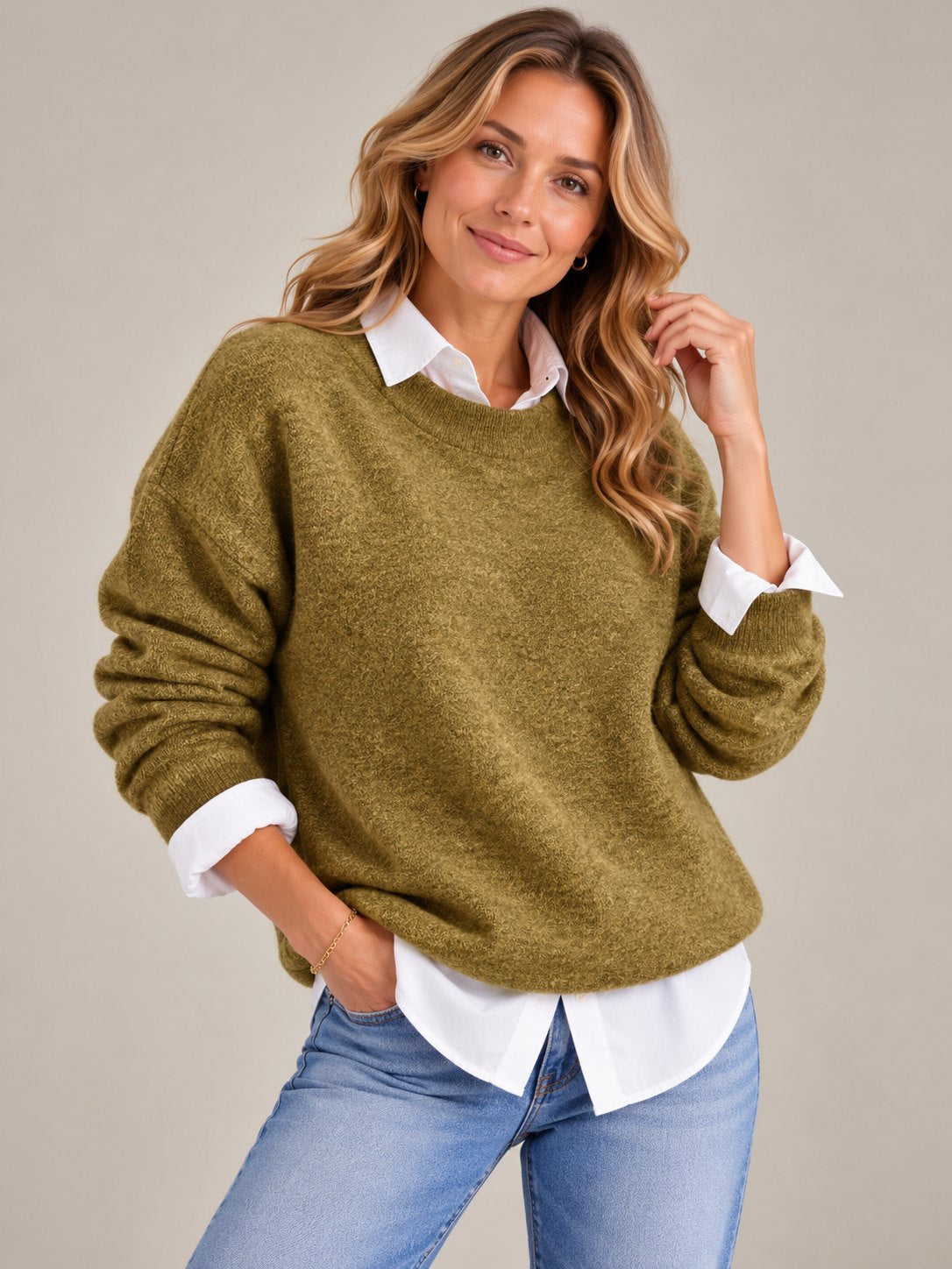 Cloud Women's Loose Fit Knit Jumper — Super-Soft Cosy Pullover 4