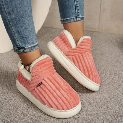 Fireside Corduroy Winter Slippers — Fleece-Lined, Non-Slip Sole 4