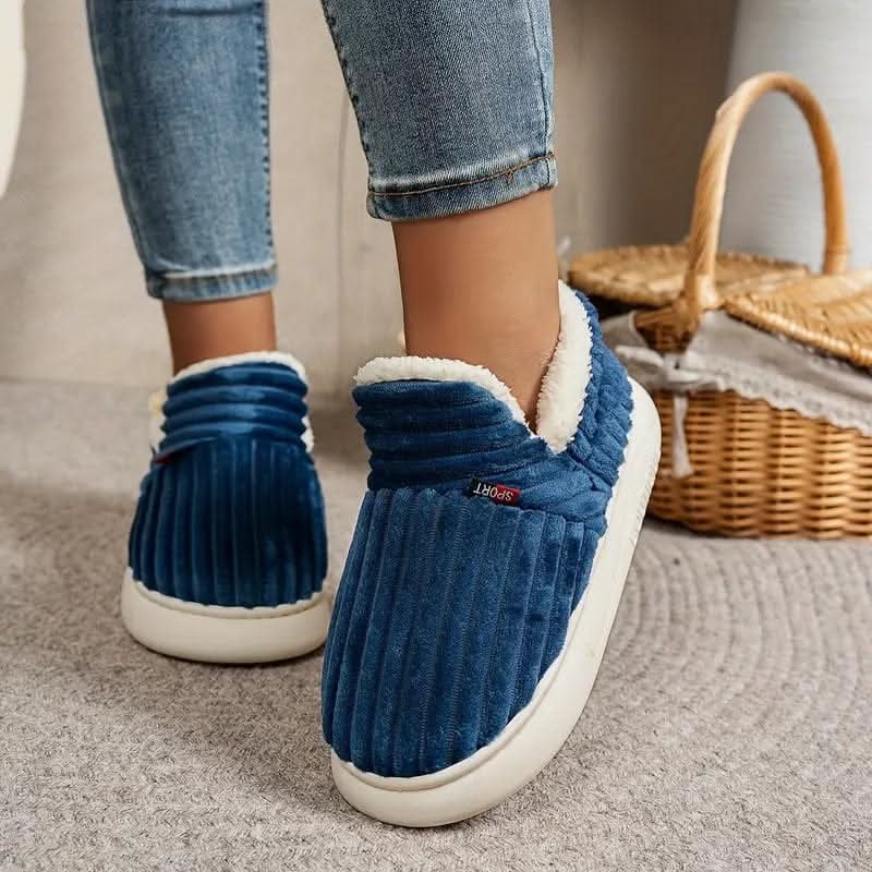 Fireside Corduroy Winter Slippers — Fleece-Lined, Non-Slip Sole 6