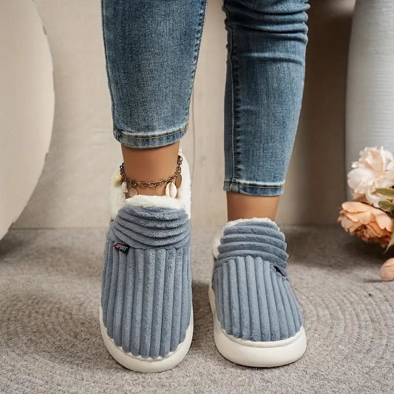 Fireside Corduroy Winter Slippers — Fleece-Lined, Non-Slip Sole 7