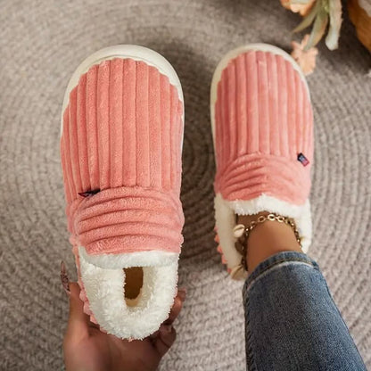Fireside Corduroy Winter Slippers — Fleece-Lined, Non-Slip Sole 9