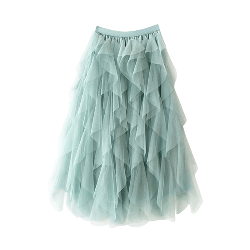 Flowing Midi Skirt — Elegant Draped Silhouette Relaxed Fit 6