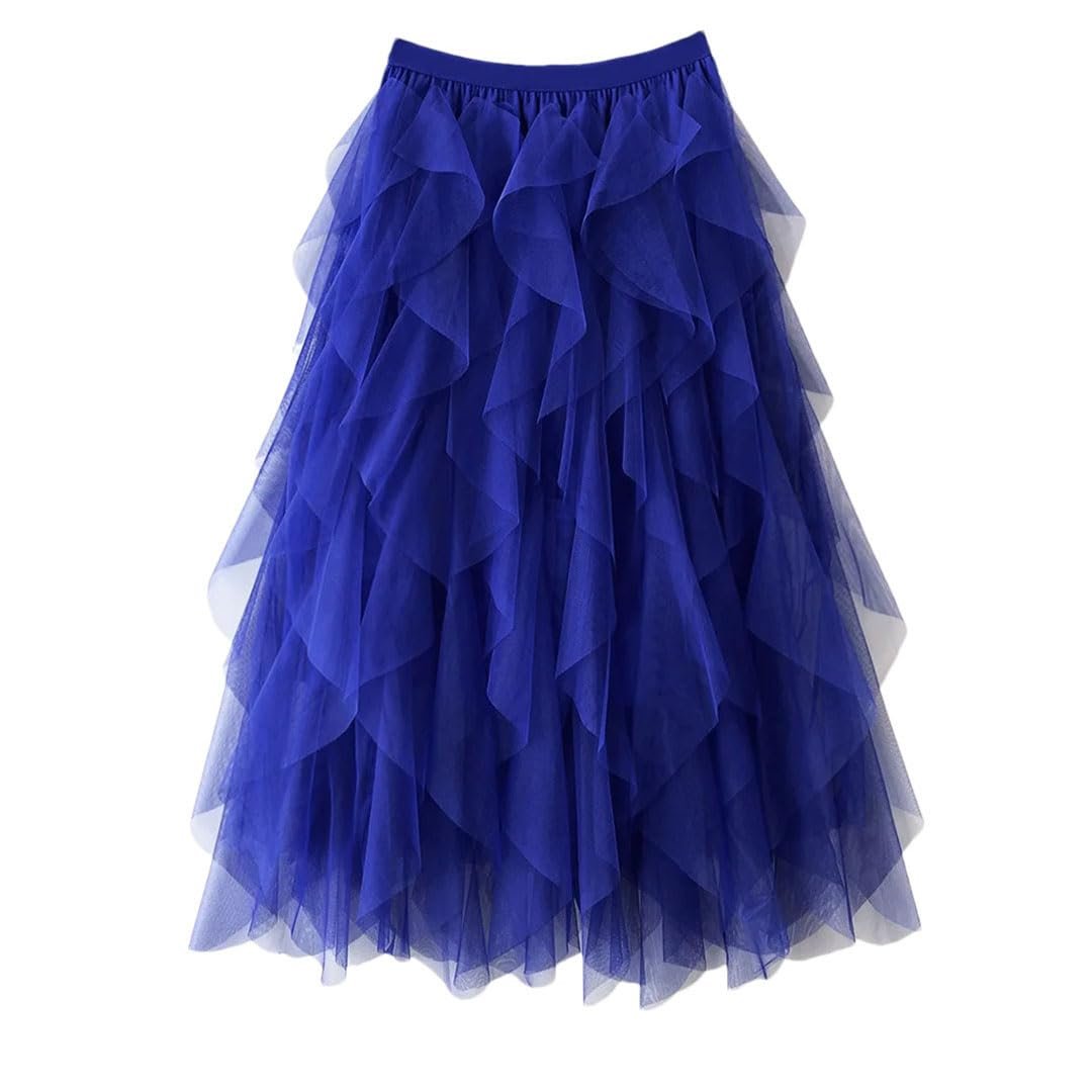 Flowing Midi Skirt — Elegant Draped Silhouette Relaxed Fit 7