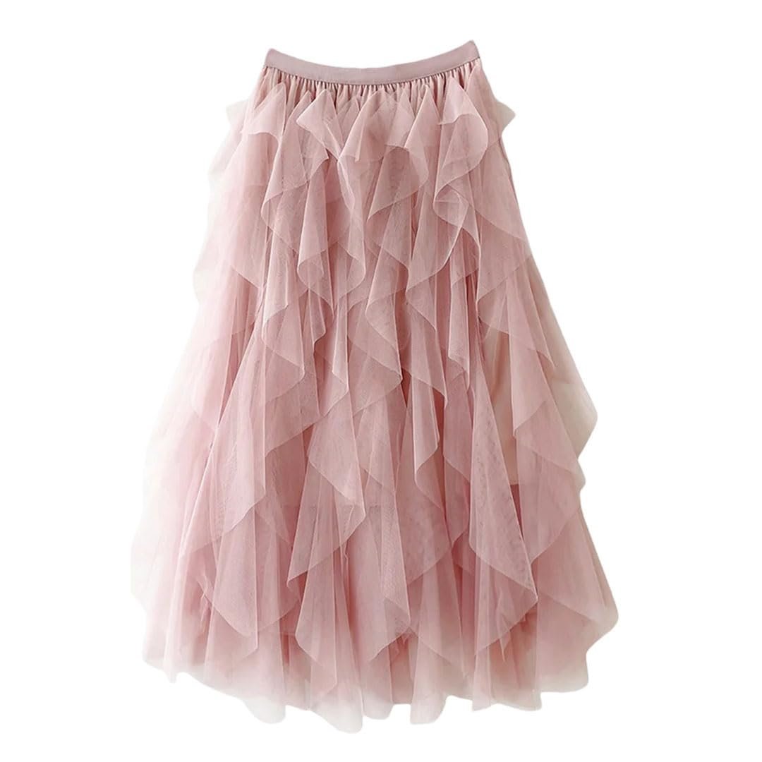 Flowing Midi Skirt — Elegant Draped Silhouette Relaxed Fit 9