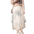Flowing Midi Skirt — Elegant Draped Silhouette Relaxed Fit 1