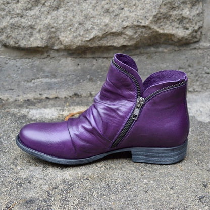 Fulham Women's Zip-Up Ankle Boots — Sleek Autumn Boots 10