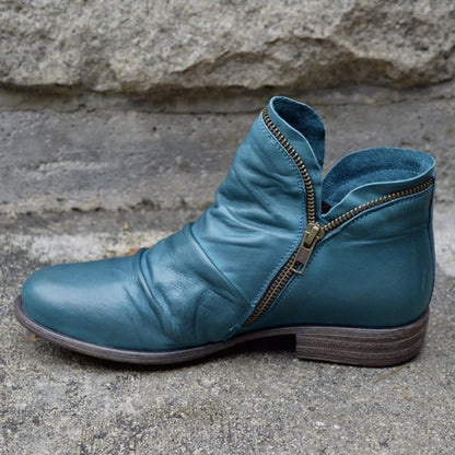Fulham Women's Zip-Up Ankle Boots — Sleek Autumn Boots 11