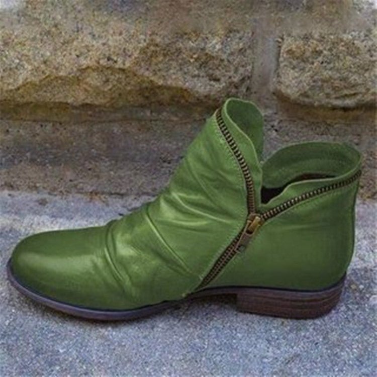 Fulham Women's Zip-Up Ankle Boots — Sleek Autumn Boots 12