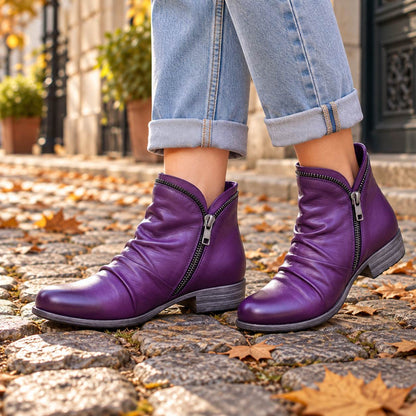 Fulham Women's Zip-Up Ankle Boots — Sleek Autumn Boots 4