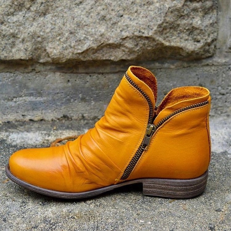Fulham Women's Zip-Up Ankle Boots — Sleek Autumn Boots 8