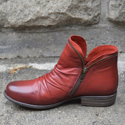 Fulham Women's Zip-Up Ankle Boots — Sleek Autumn Boots 9