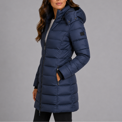 Hampstead Women's Long Hooded Puffer Coat — Insulated Winter Coat 10