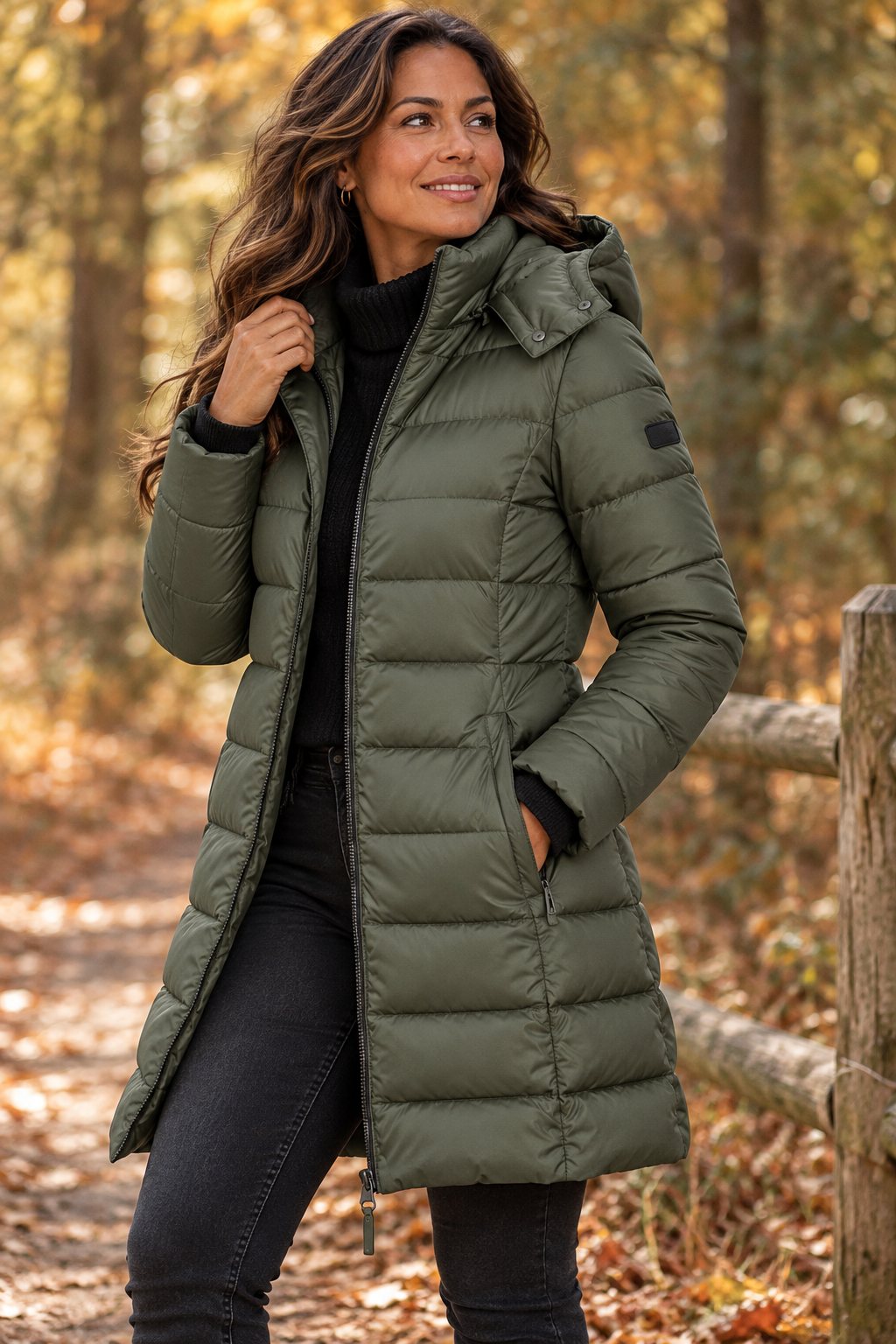 Hampstead Women's Long Hooded Puffer Coat — Insulated Winter Coat 16