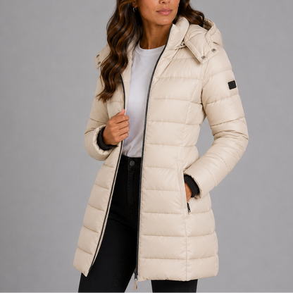 Hampstead Women's Long Hooded Puffer Coat — Insulated Winter Coat 17