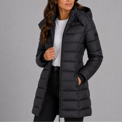 Hampstead Women's Long Hooded Puffer Coat — Insulated Winter Coat 20