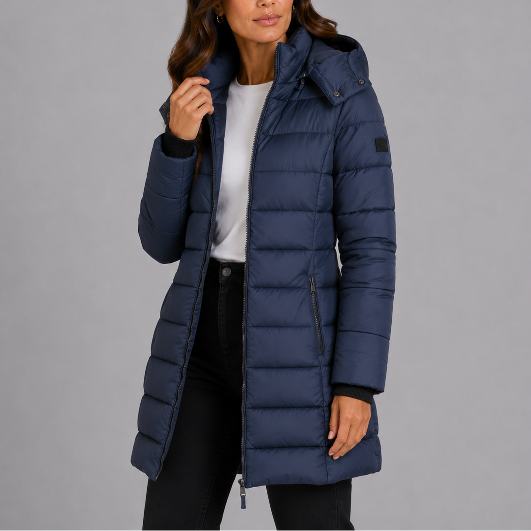 Hampstead Women's Long Hooded Puffer Coat — Insulated Winter Coat 9