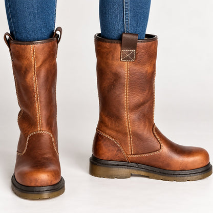 Harrogate Women's Mid-Calf Winter Boots — Faux Leather, Fleece-Lined 1