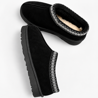 Hearth Women's Faux Fur Lined Slippers — Slip-On House Shoes 5