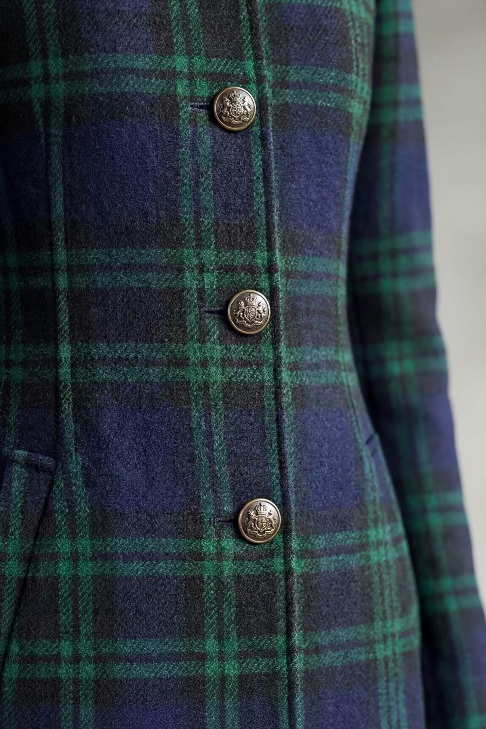 Highland Women's Tartan Coat — Wool-Look Check Overcoat 5