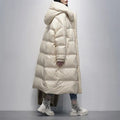 Hooded Long Puffer Coat – Oversized Quilted Winter Jacket 1