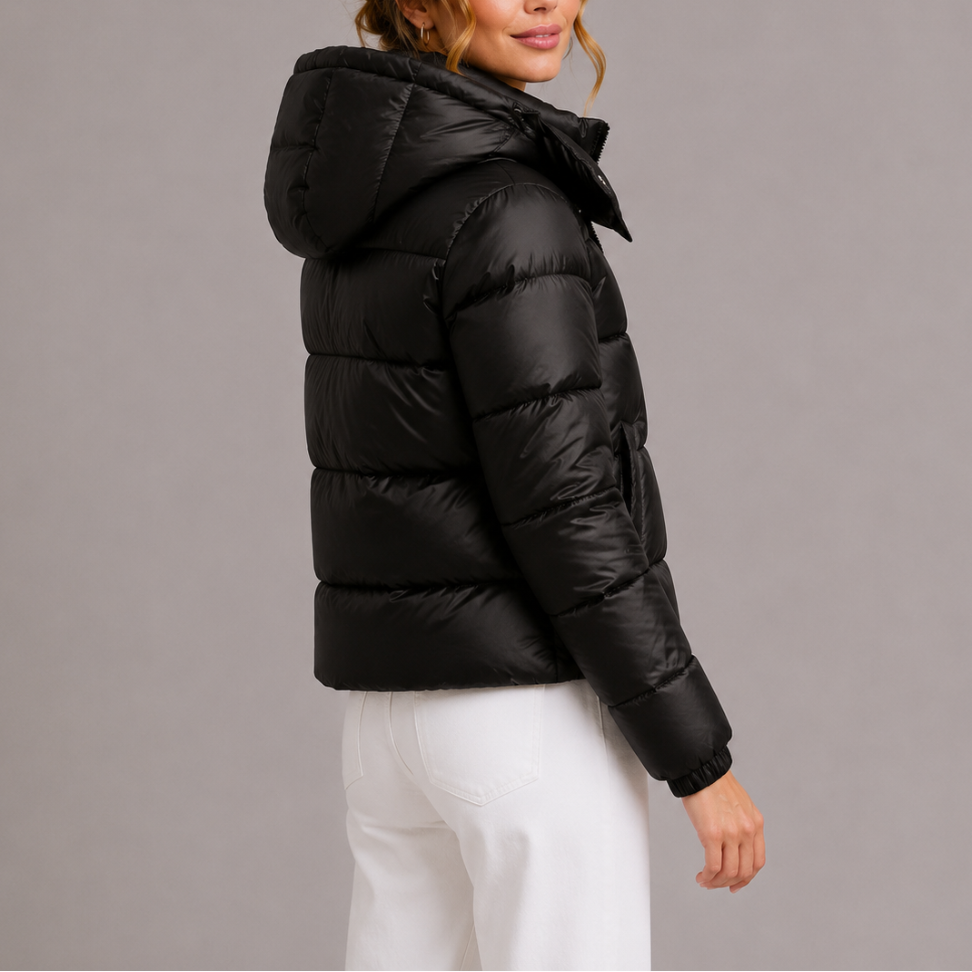 Keswick Women's Lightweight Hooded Puffer Jacket — Quilted Winter Coat 5