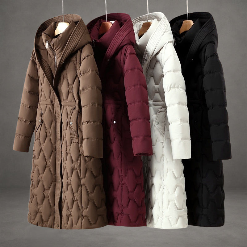 Longline Hooded Puffer Coat — Waterproof Winter Coat 9