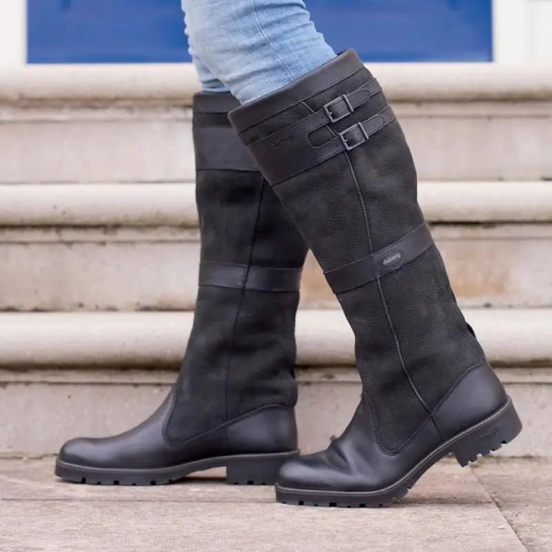 Ludlow Women's Knee-High Country Boots — Waterproof Pull-On, Buckles 2
