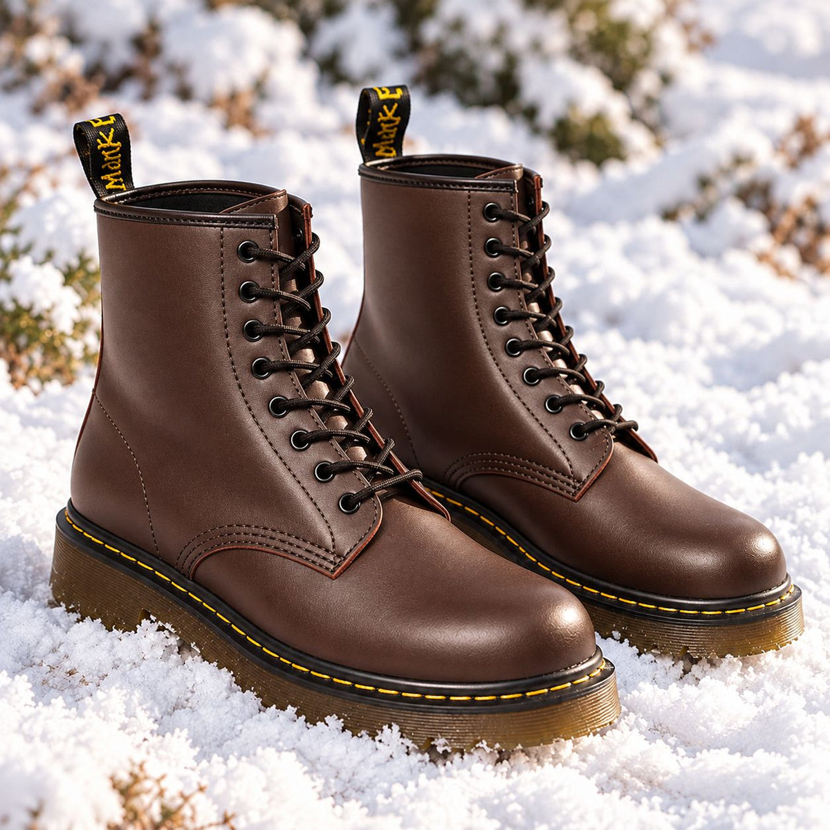 Marten Unisex Lace-Up Boots — 8-Eyelet, 6 Colours 10