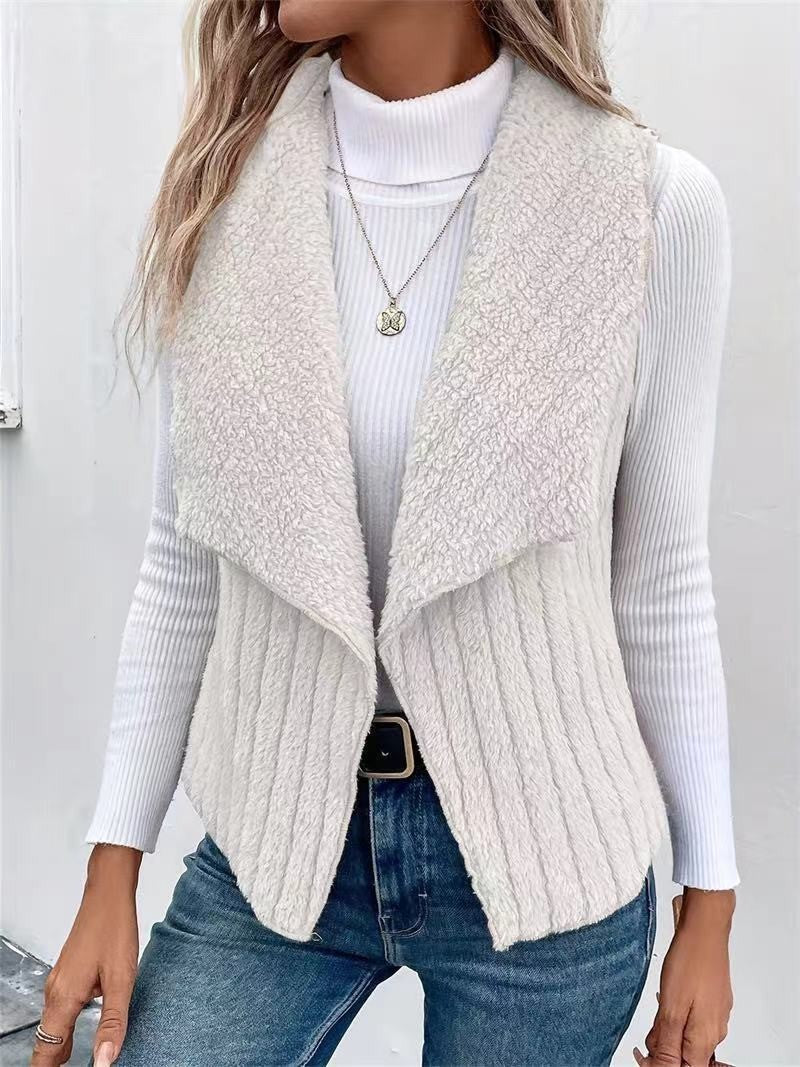 Open-Front Faux Fur Vest for Women — Soft & Cosy Gilet 7