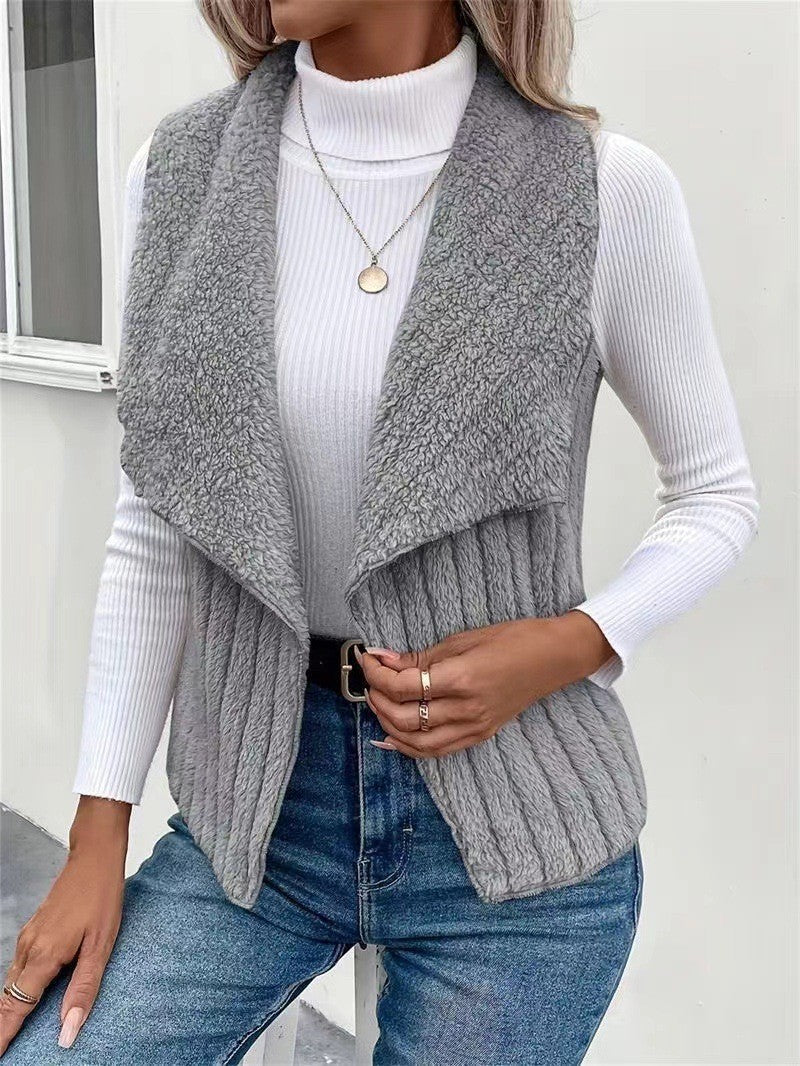 Open-Front Faux Fur Vest for Women — Soft & Cosy Gilet 9