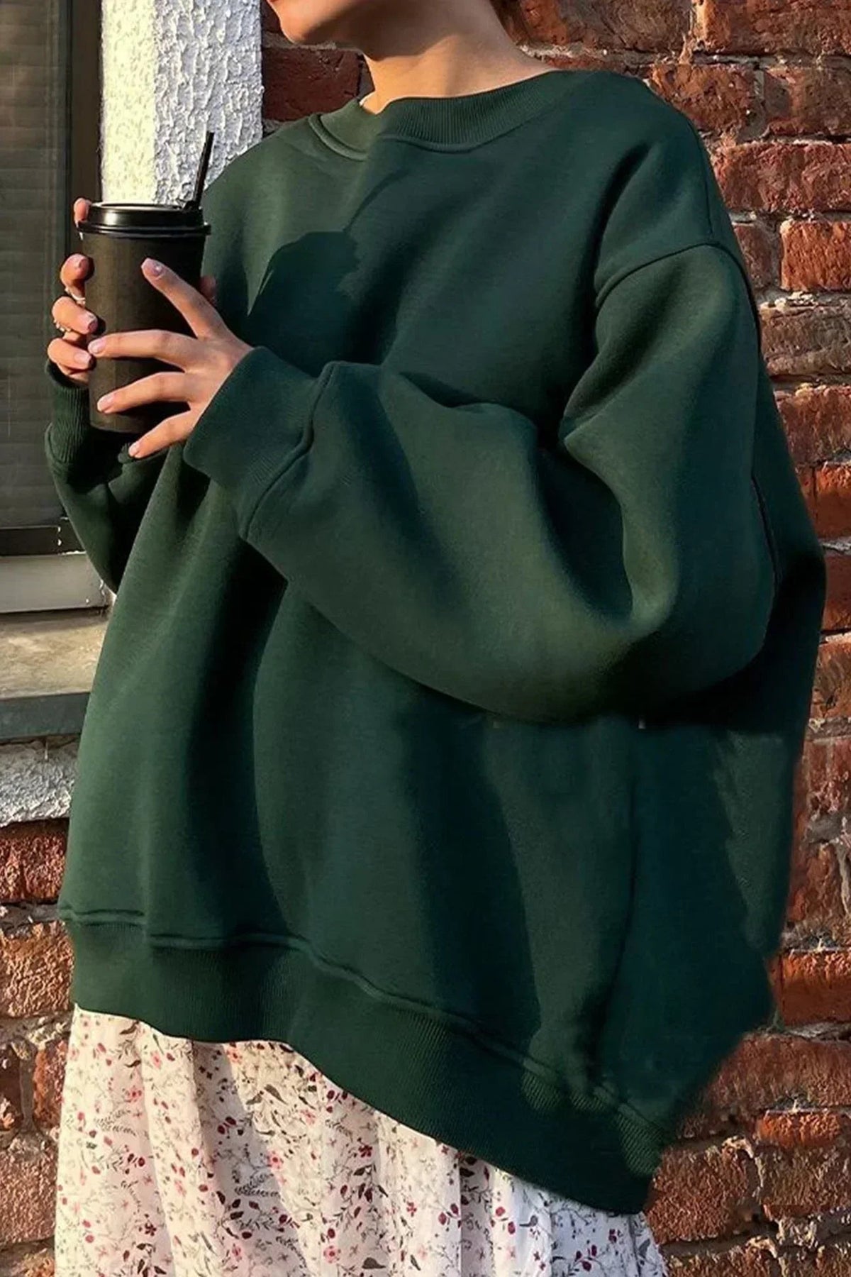 Kew Women's Oversized Crew Neck Sweatshirt — Super-Soft Relaxed Fit 10