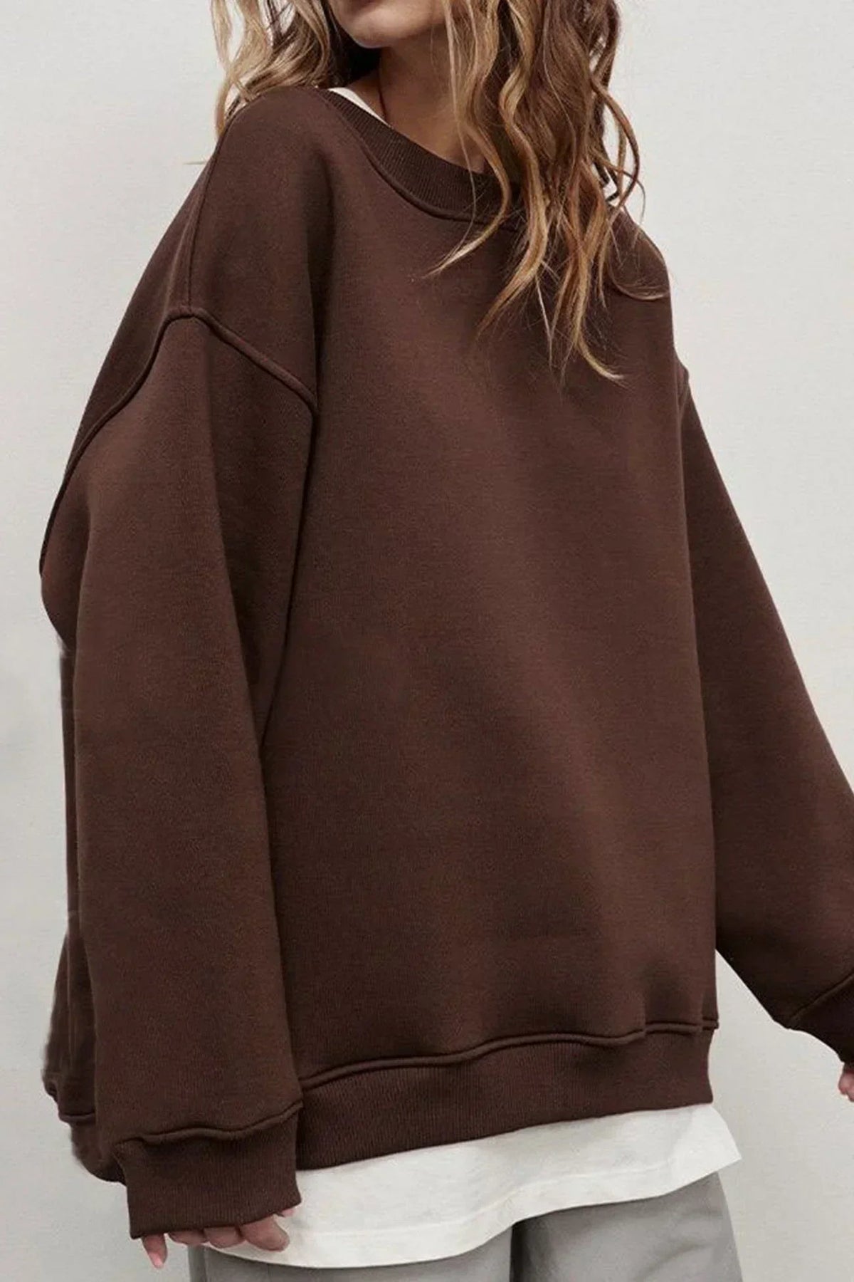 Kew Women's Oversized Crew Neck Sweatshirt — Super-Soft Relaxed Fit 16