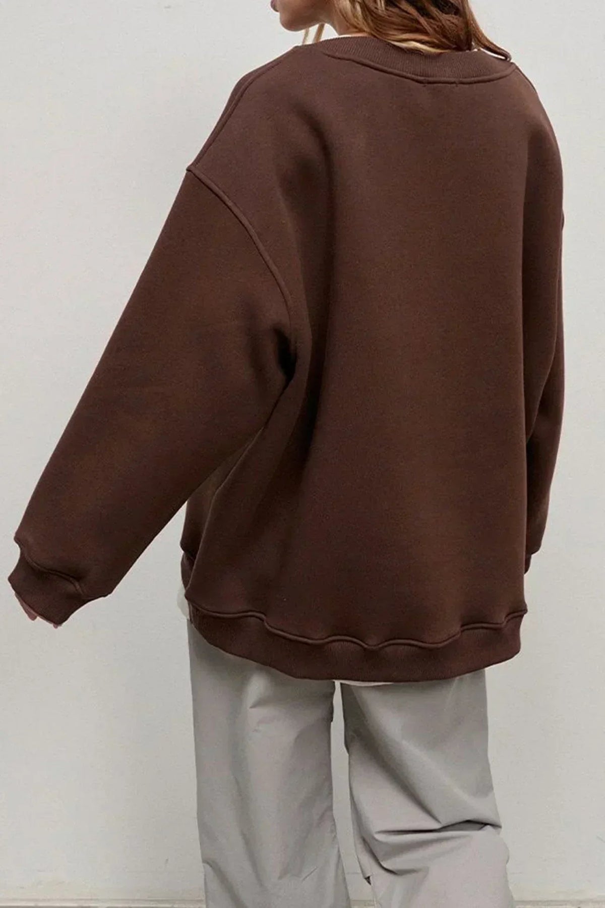 Kew Women's Oversized Crew Neck Sweatshirt — Super-Soft Relaxed Fit 5