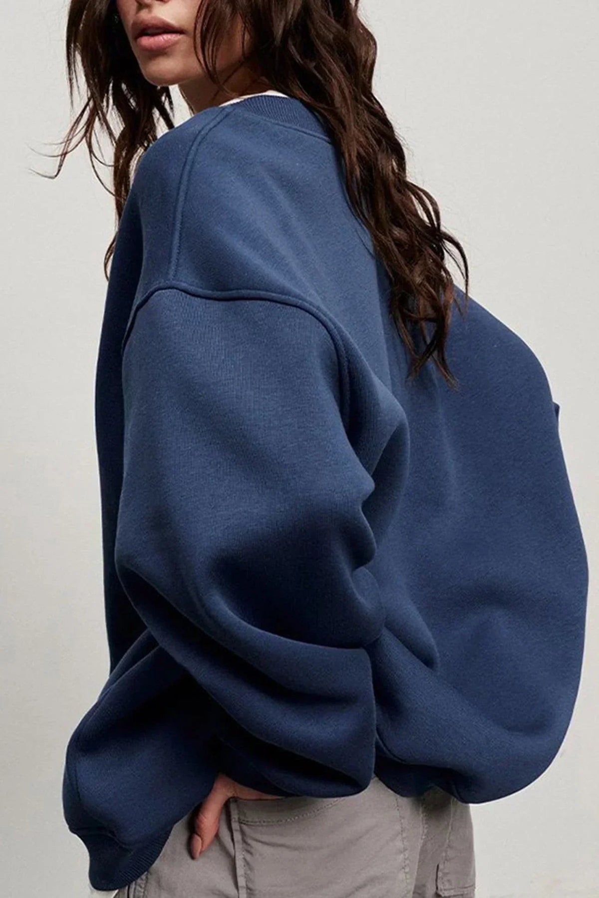 Kew Women's Oversized Crew Neck Sweatshirt — Super-Soft Relaxed Fit 8