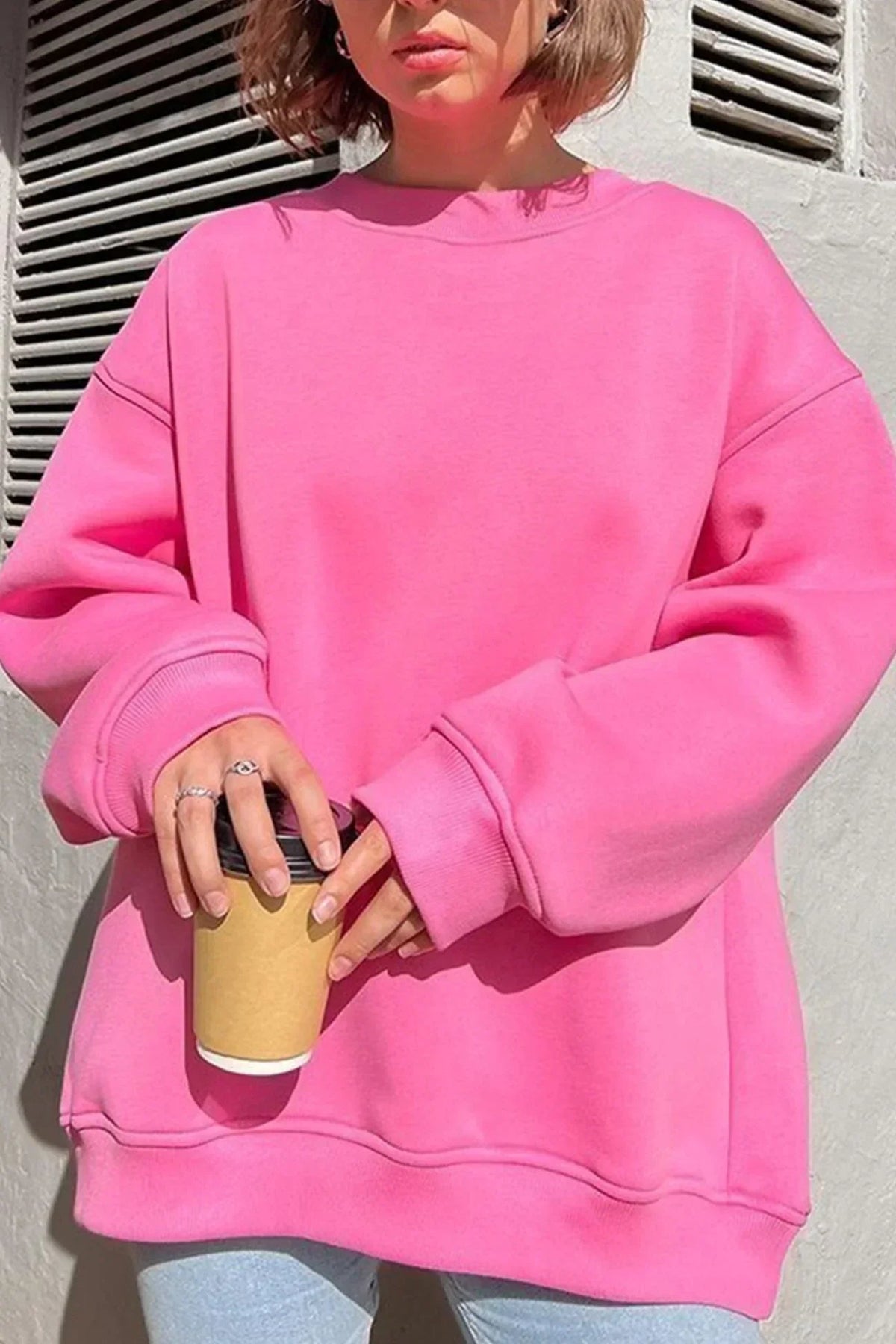 Kew Women's Oversized Crew Neck Sweatshirt — Super-Soft Relaxed Fit 1