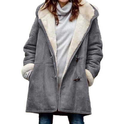 Paddington Women's Hooded Duffle Coat — Warm Lined, Toggle Buttons 6